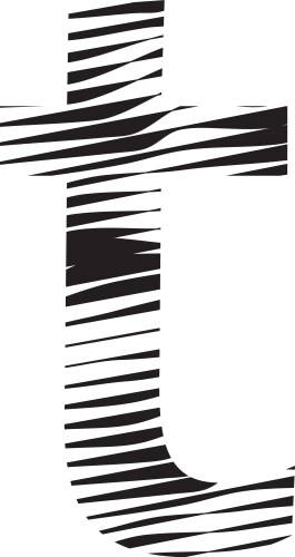 Textured font with an eroded rough letterpress Vector Image