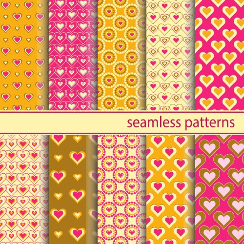 Eastern seamless pattern set Royalty Free Vector Image