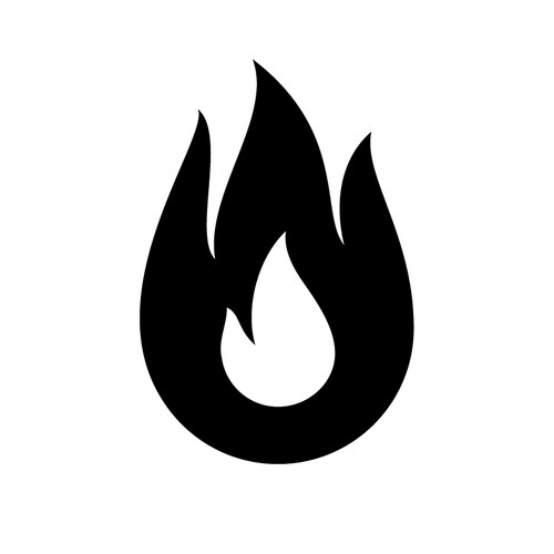 Icon fire Royalty Free Vector Image - VectorStock