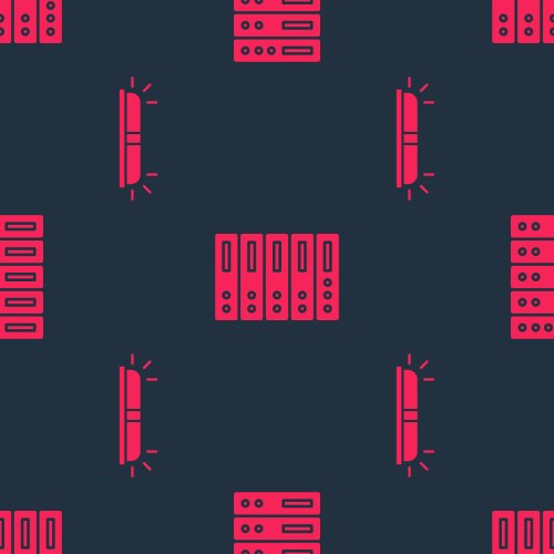 Set flasher siren and server data web hosting vector image