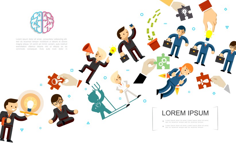 Innovation creative idea concept Royalty Free Vector Image