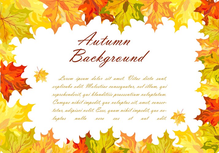 Autumn leaves Royalty Free Vector Image - VectorStock