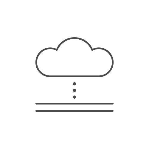 Download data cloud outline icon signs Royalty Free Vector