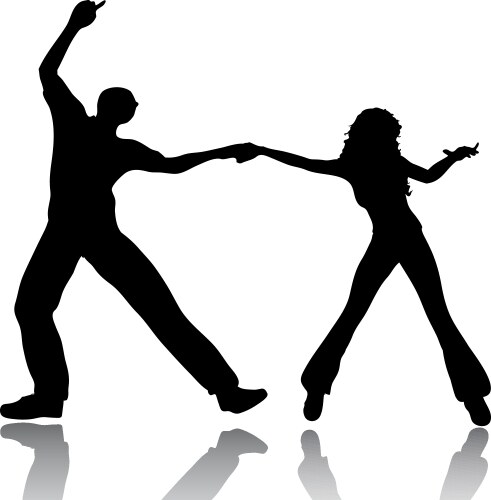 Dancing couple Royalty Free Vector Image - VectorStock