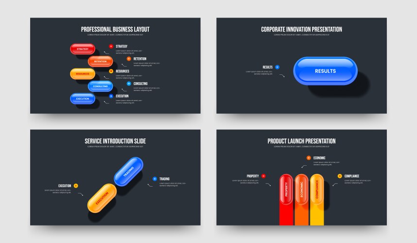 Digital performance five one two three option vector image