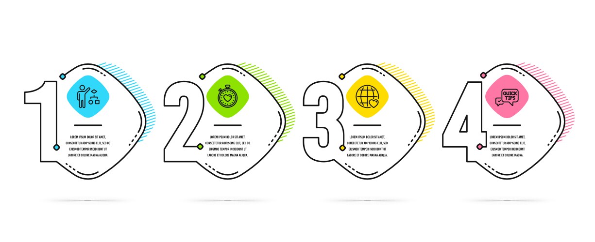 Timeline set algorithm heartbeat timer vector image
