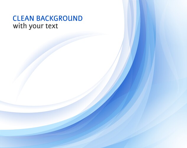 Abstract smooth blue wave background Royalty Free Vector