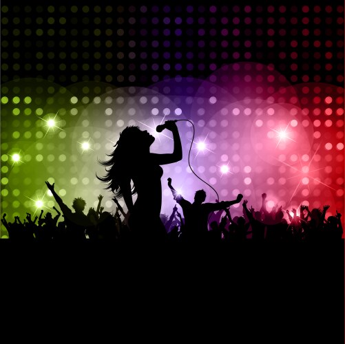 Female singer Royalty Free Vector Image - VectorStock