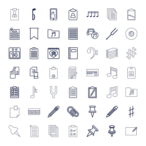 Note icons (36203367) – Free Vector | VectorStock