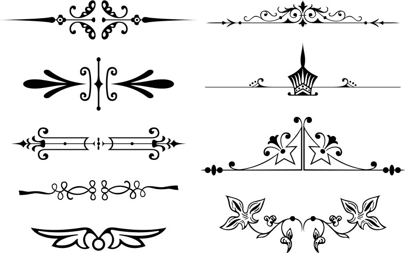 Decorative frame ornaments Royalty Free Vector Image