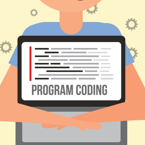 Program coding website vector image