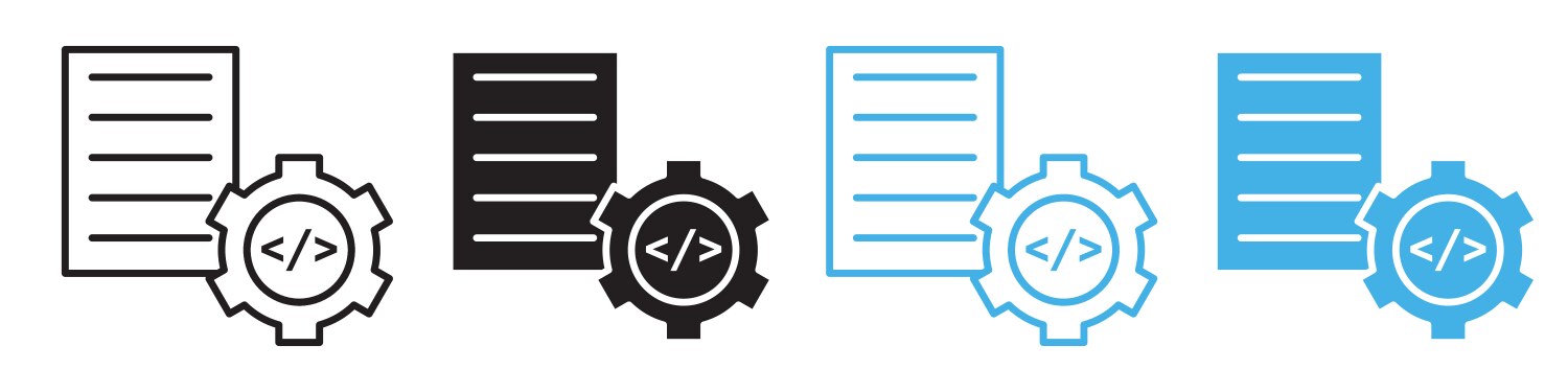 Code optimization icon line art vector image