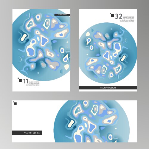 Abstract dynamic gradient graphic elements vector image