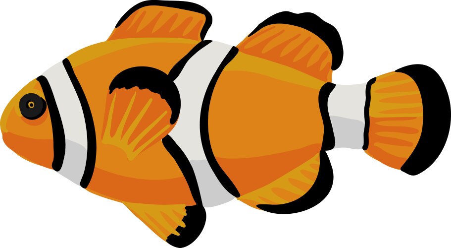 Drawing tropical fish Vector Image