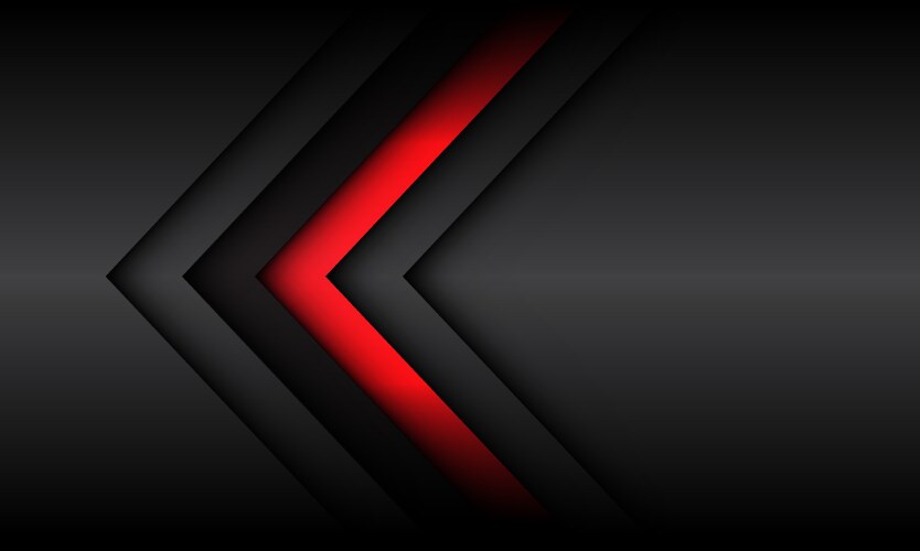 Abstract red arrow direction geometric Royalty Free Vector