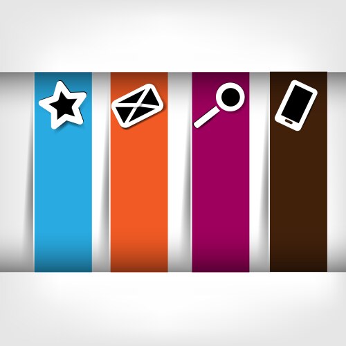 Blank for text with infographic elements vector image