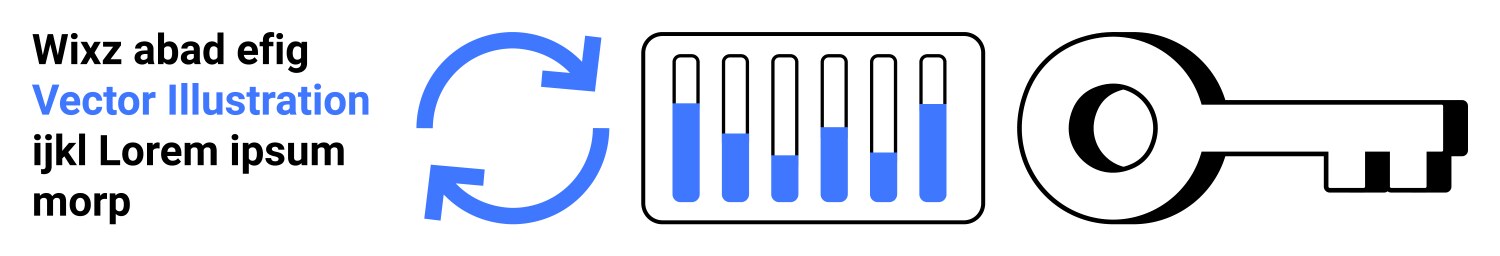 Data synchronization with key access and progress vector image