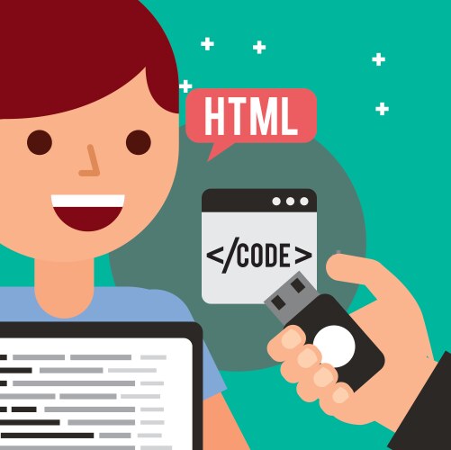 Program coding website vektorbild
