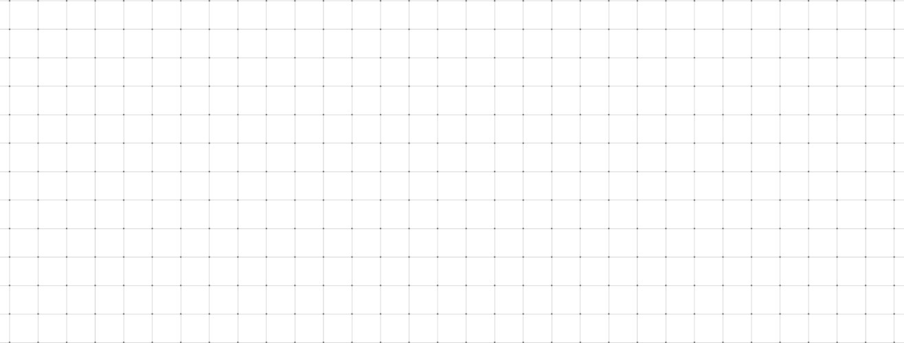 Grid paper with dots square graph background vector image