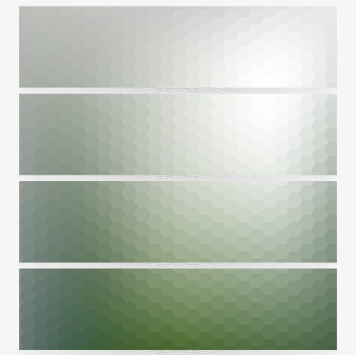 Abstract hexagonal headers set blurred design vector image