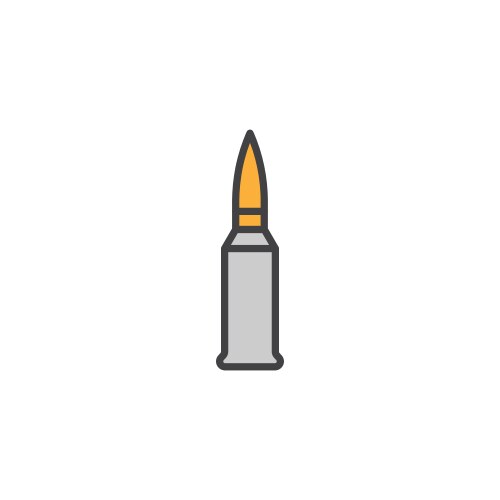 Bullet Icon - Stroke Outline – Royalty-Free Vector | VectorStock