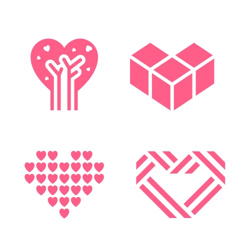 Romantic icon designed for your design vector image