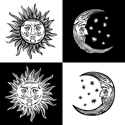 Moon Black and White Vector Images (over 160,000)