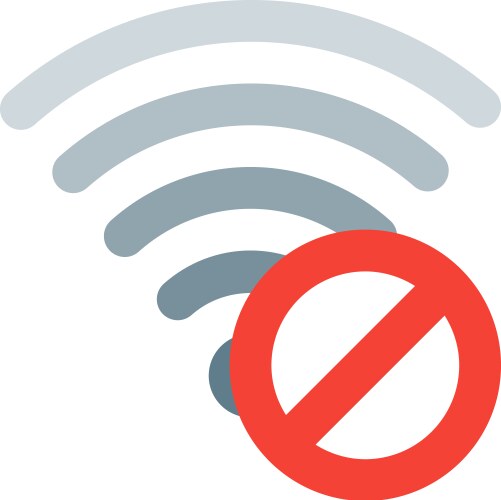 Technological device without internet connection vector image