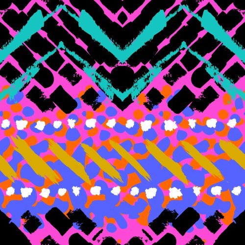 Tribal ethnic seamless pattern Royalty Free Vector Image