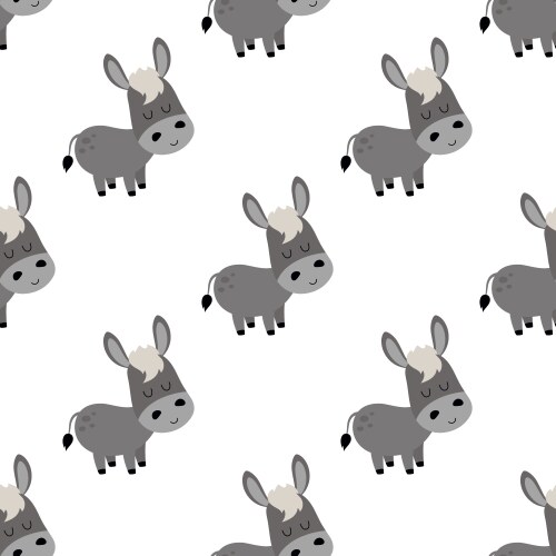 Cartoon farm animal seamless pattern Royalty Free Vector