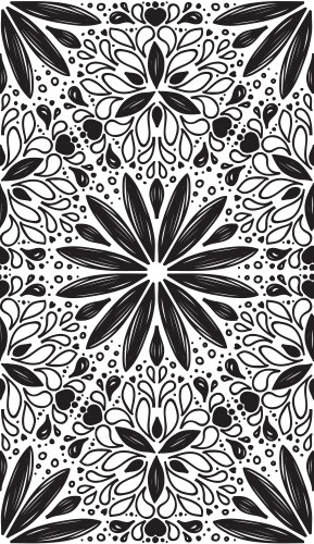 Abstract geometric seamless pattern with hand drow vector image