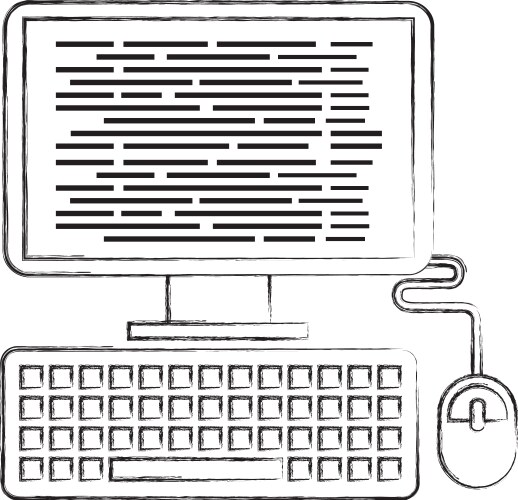 Computer programm coding web page software vector image