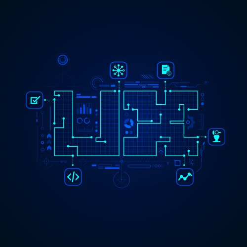 Digital User Interface Concepts vector image