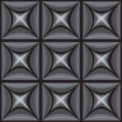 Blue green glowing triangles tech pattern design Vector Image