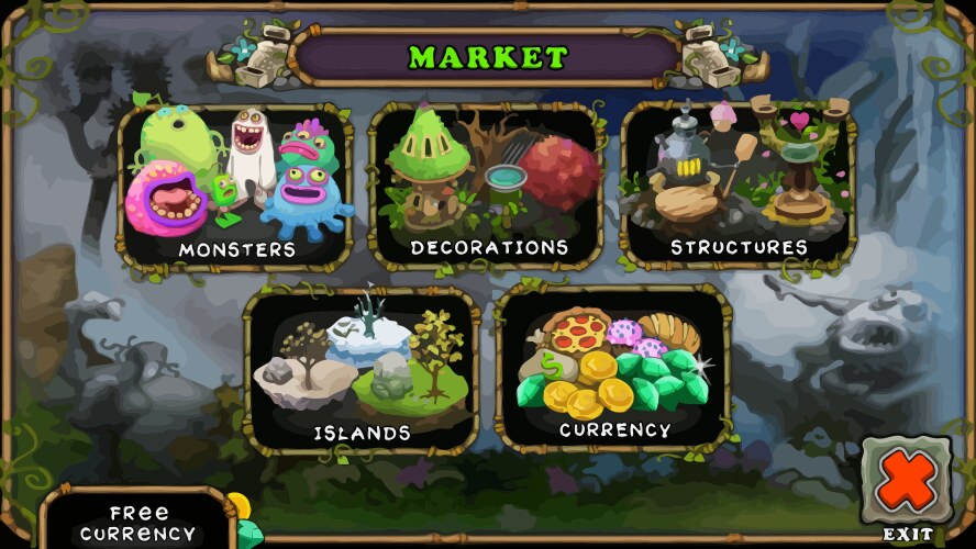 Complete set of level button game ui pop-up icon vektorbild