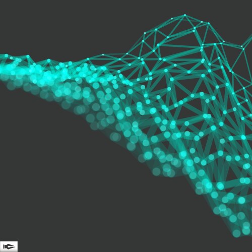Abstract Network Technology Background vector image