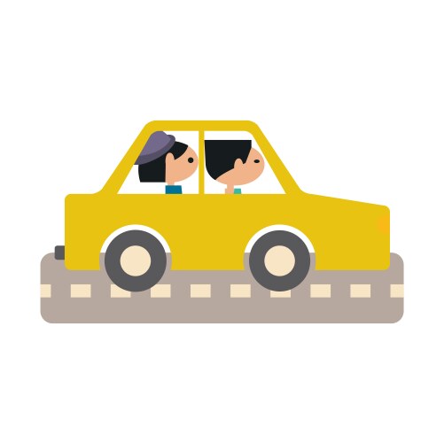Flat with shadow icon and mobile application vector image