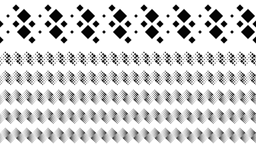 Abstract monochrome square pattern page separator vector image