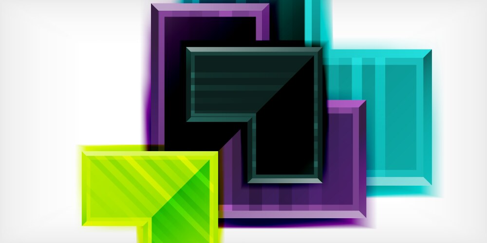 Arrow symbols created with 3d effects and line vector image