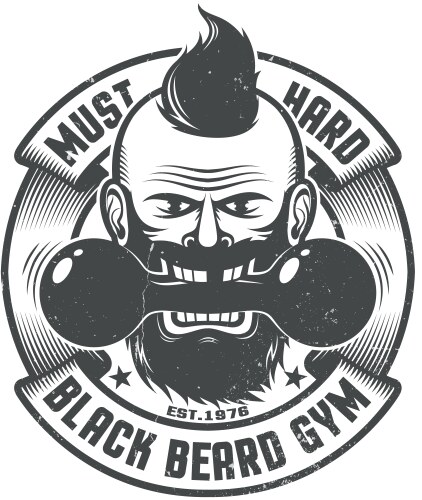 Gym logo template Vector Image