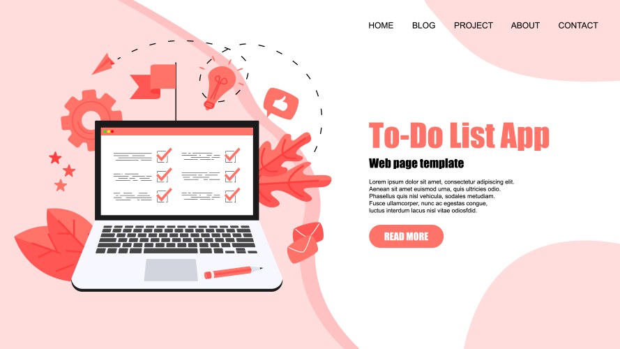 To-do list apps task manager concepts vector image