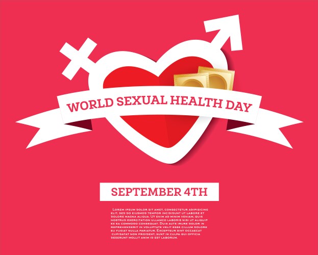 world sexual health day sex education vector