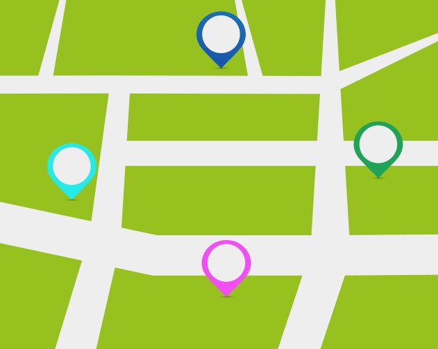 Map location banner Royalty Free Vector Image - VectorStock