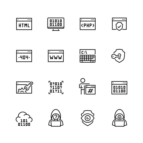 Code programming icon Royalty Free Vector Image