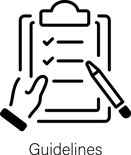 Work Guidelines Images Work model Royalty Free Vector Image - VectorStock
