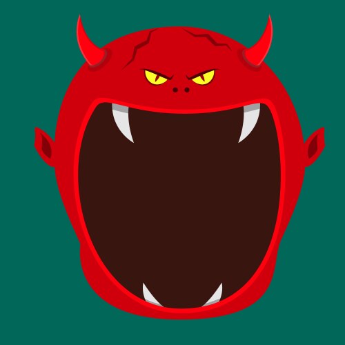 Devil mouth Vector Images & Graphics for Commercial Use | VectorStock