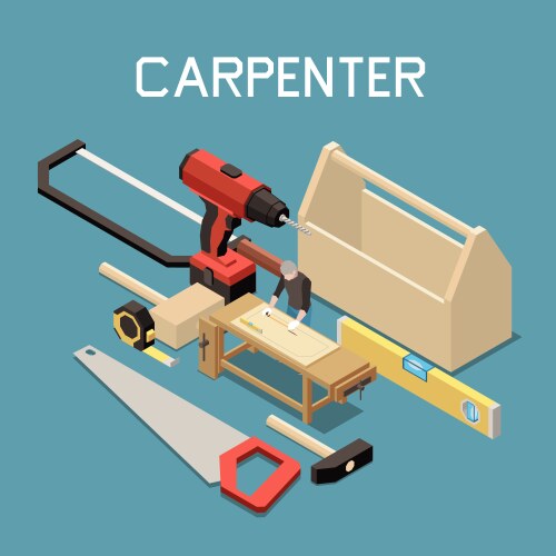 Construction frame with tools Royalty Free Vector Image