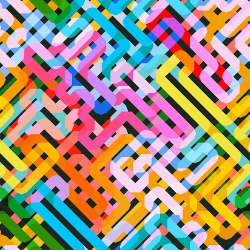 Tech wave seamless texture Royalty Free Vector Image