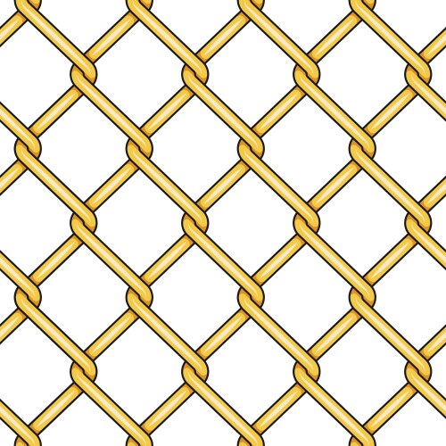 seamless pattern with gold mesh netting vector