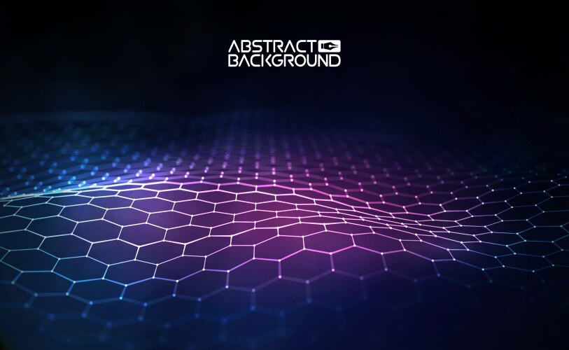 Futuristic hexagon Royalty Free Vector Image - VectorStock